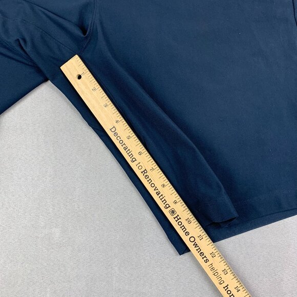 Lululemon Mens Shorts 31 Navy Blue Chino ABC Commission Relaxed Warpstreme 11" - Picture 5 of 8